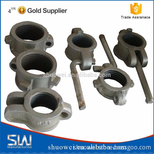 Adjustable scaffolding jack nut thread on construction accessories